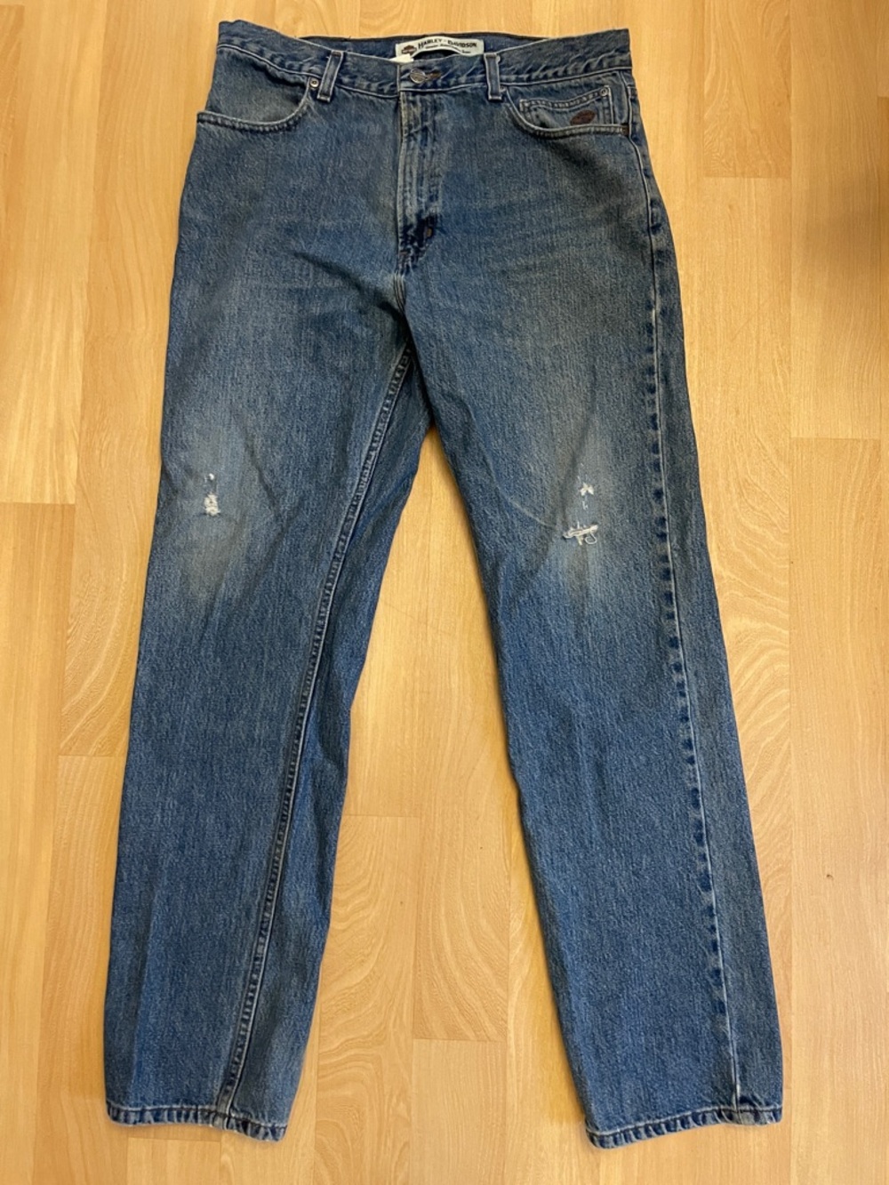 Harley Davidson Men’s Distressed Motorcycle Jeans